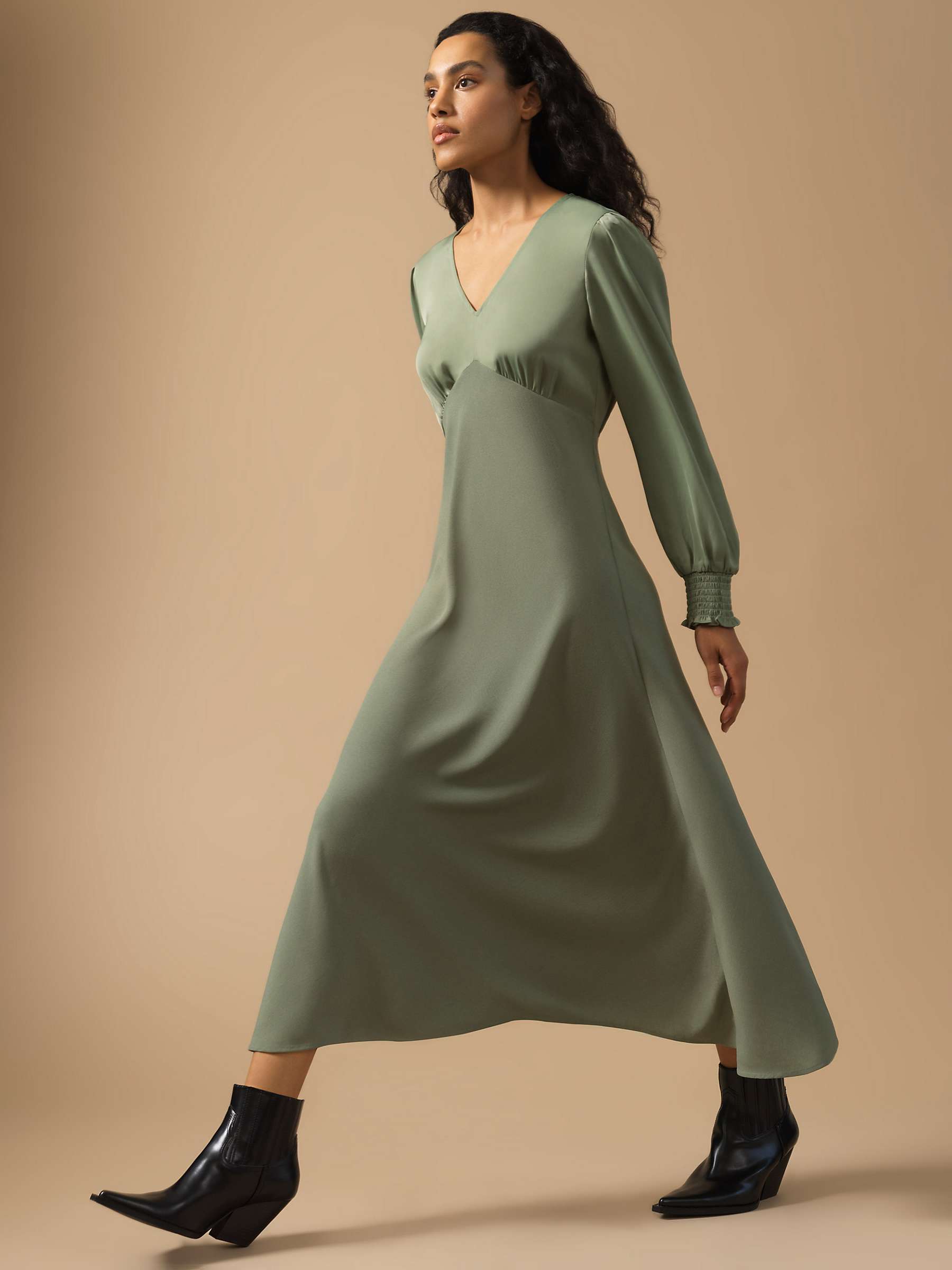 Buy Great Plains Ferne Crepe Midi Dress Online at johnlewis.com