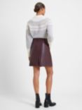 Great Plains Ania Faux Leather Skirt, Cocoa