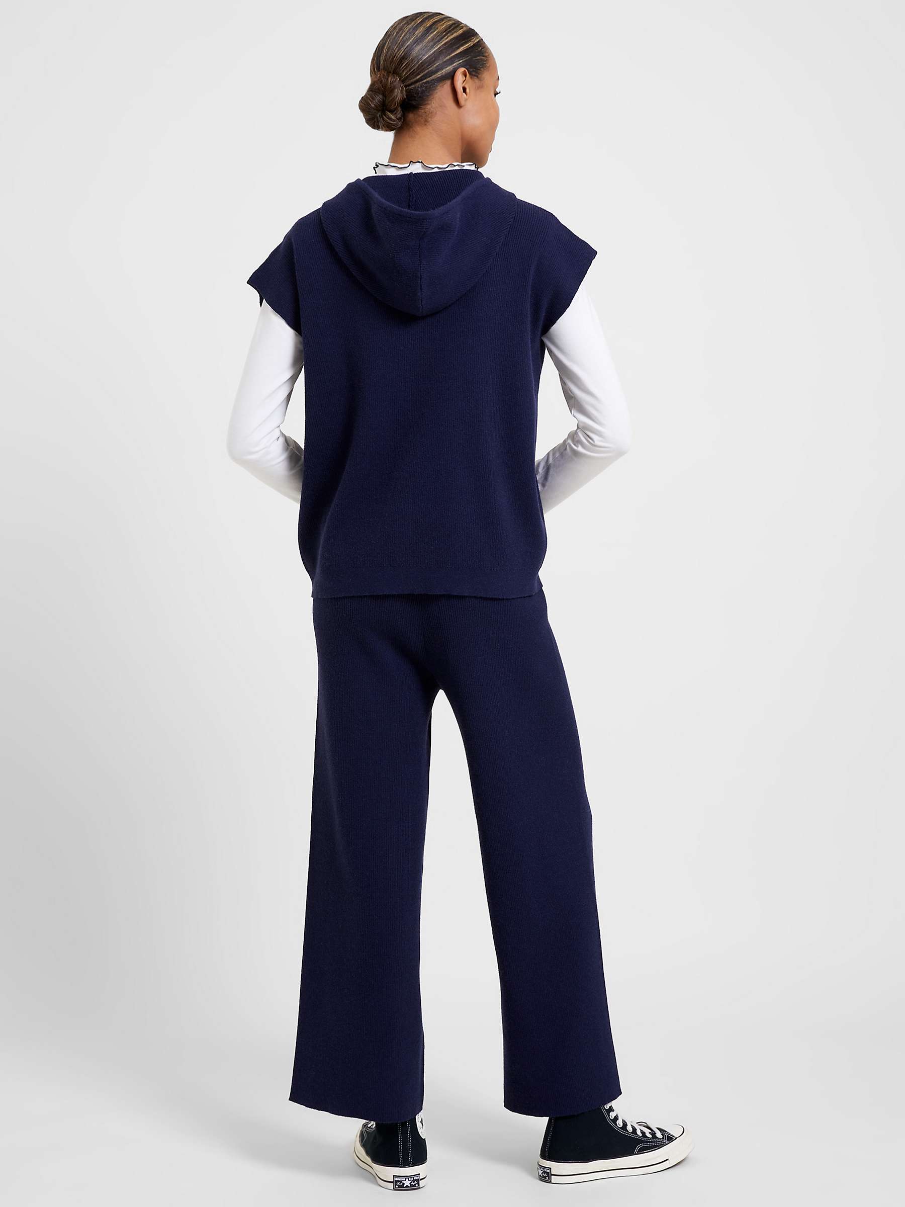 Buy Great Plains Winter Comfort Short Sleeve Knit Jumper, Dark Indigo Online at johnlewis.com