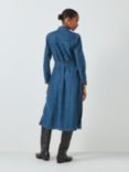 John Lewis Denim Shirt Midi Dress, Blue