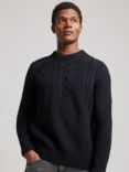 Superdry Jacob Crew Jumper, Eclipse Navy