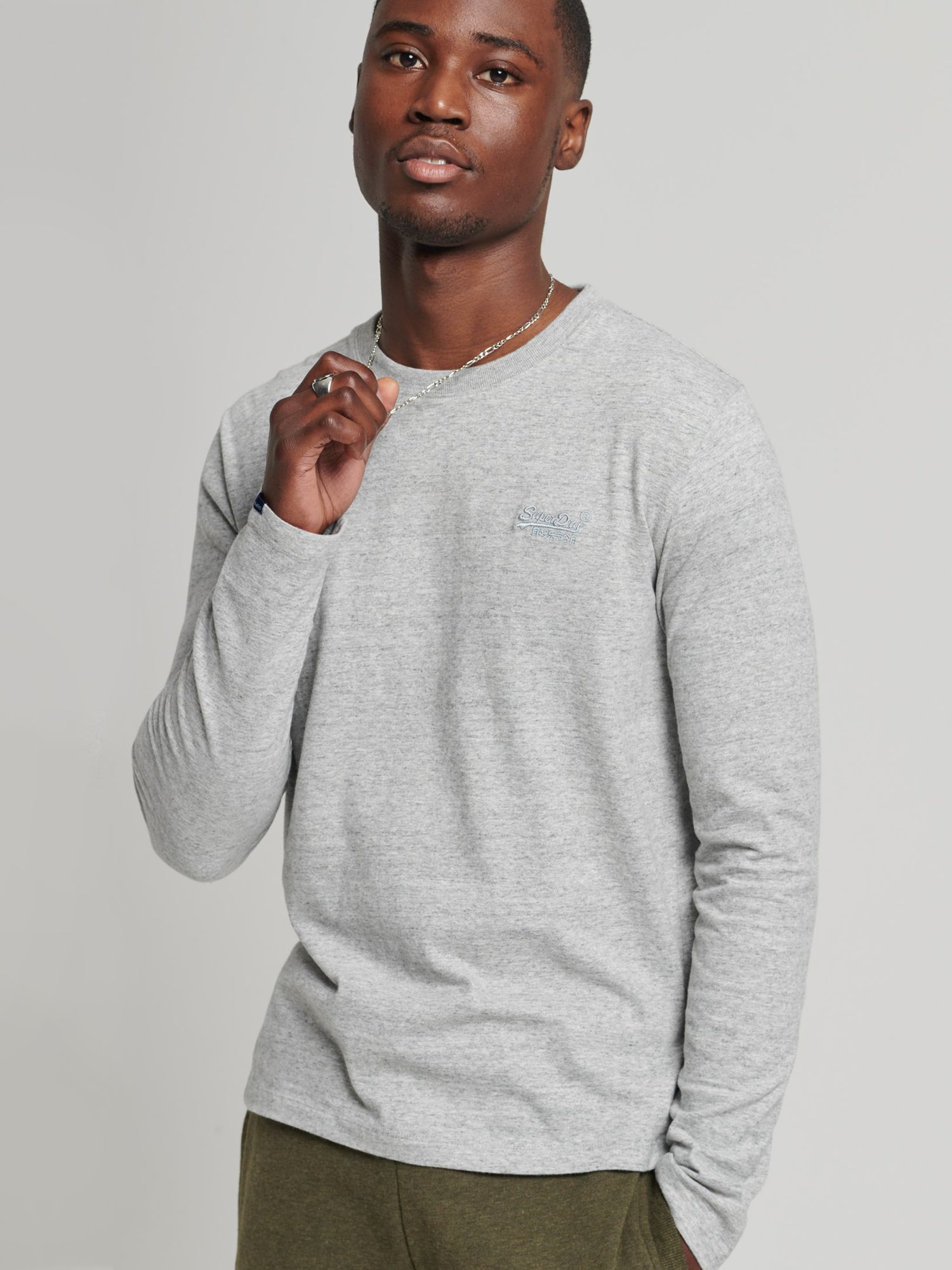 100% cotton plain sweatshirt · Grey Marl · T-shirts And Polo Shirts