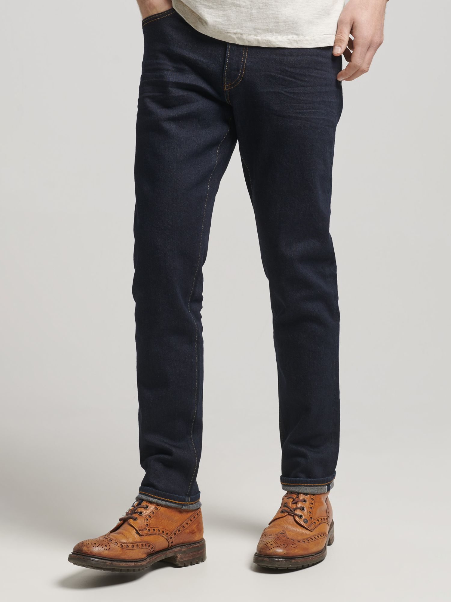 Men's The Merchant Store - Organic Slim Jeans in Light Blue Selvedge