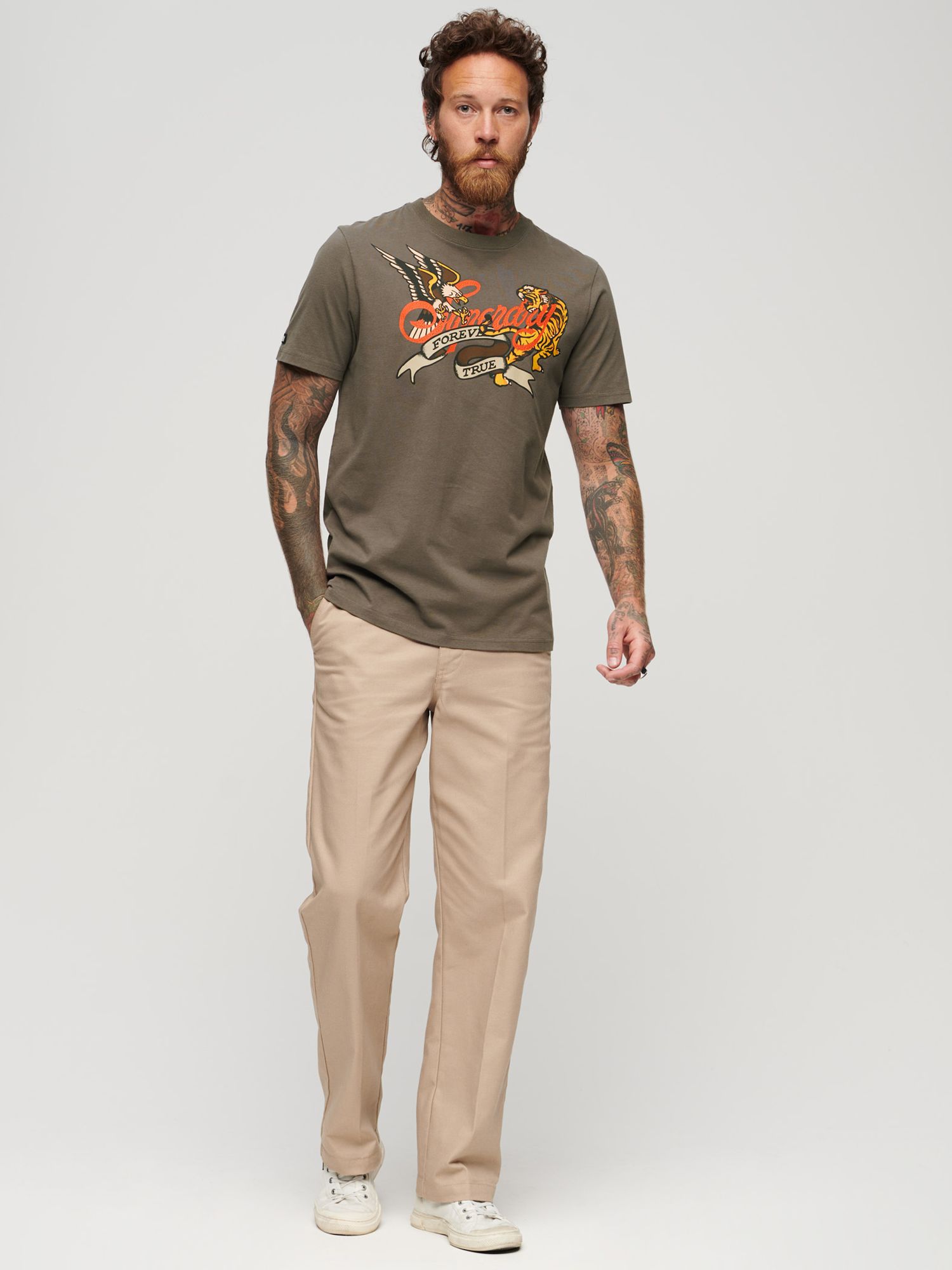 Buy Superdry Tattoo Script Graphic T-Shirt Online at johnlewis.com