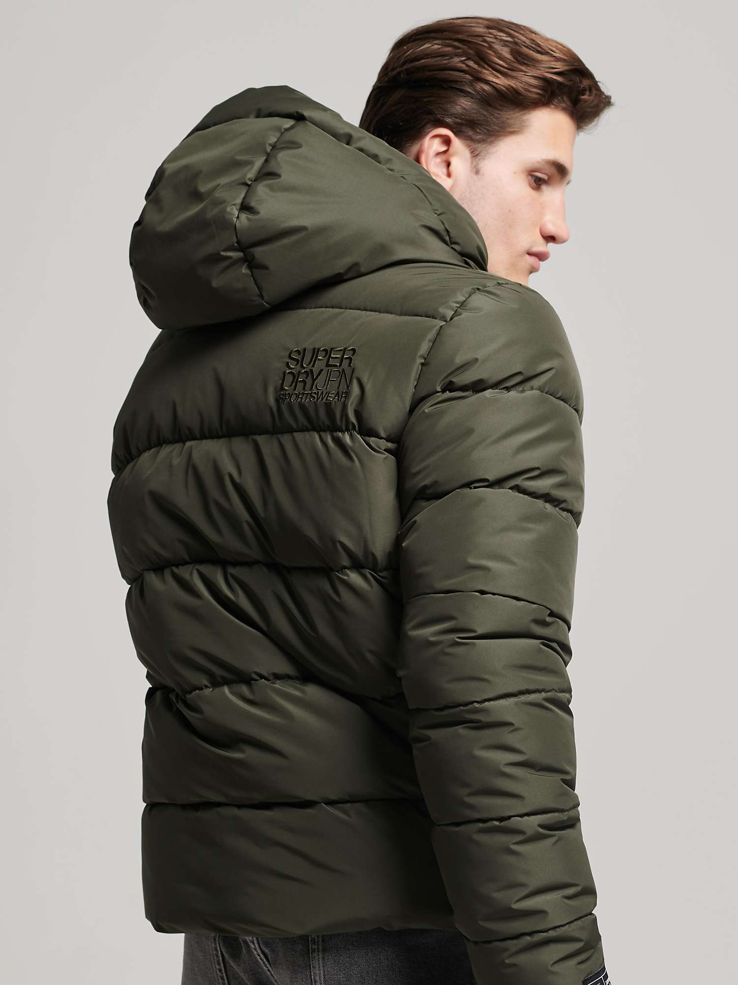Buy Superdry Hooded Sports Puffer Jacket Online at johnlewis.com