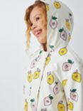 John Lewis ANYDAY Kids' Colour Changing Lemon Print Raincoat, White