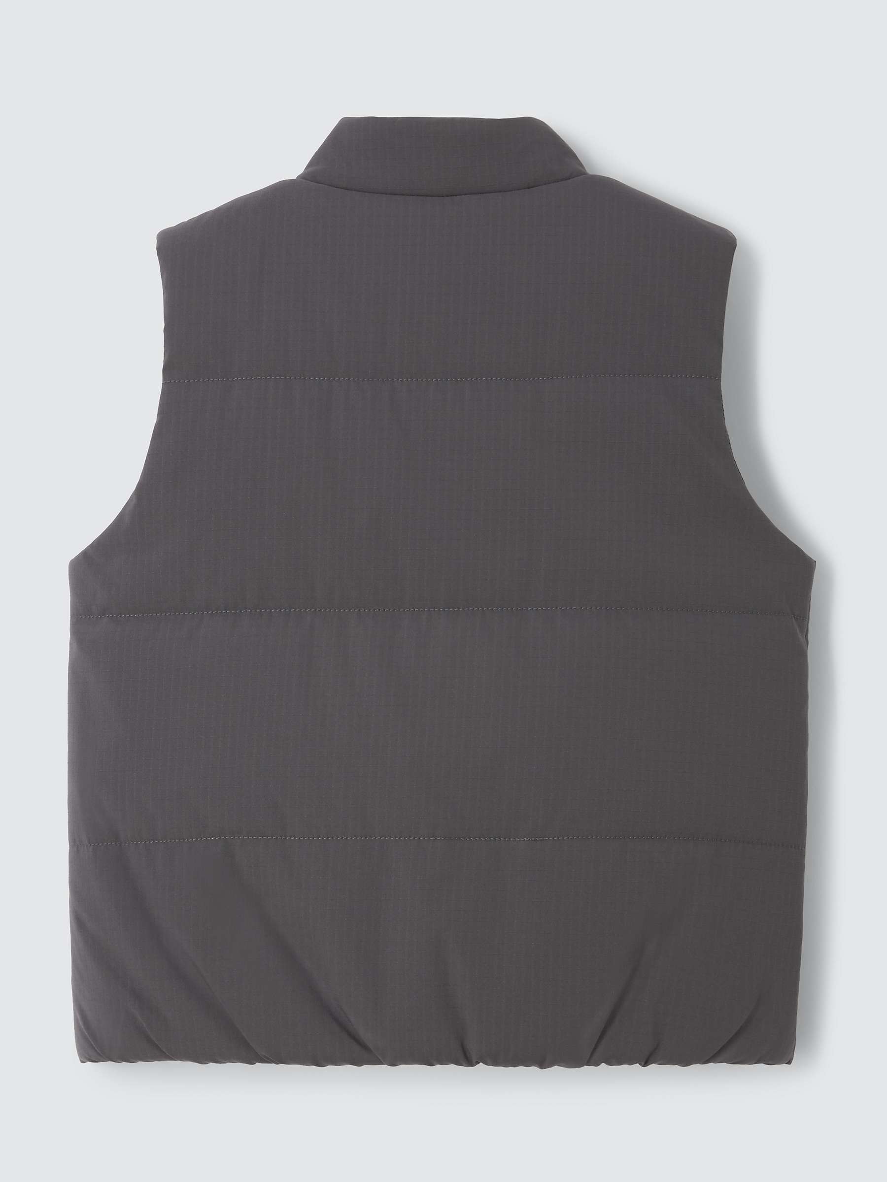 Buy John Lewis Kids' Quilted Shower Resistant Ripstop Gilet, Charcoal Online at johnlewis.com