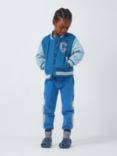 John Lewis Kids' Shower Resistant Varsity Bomber Jacket, Blue