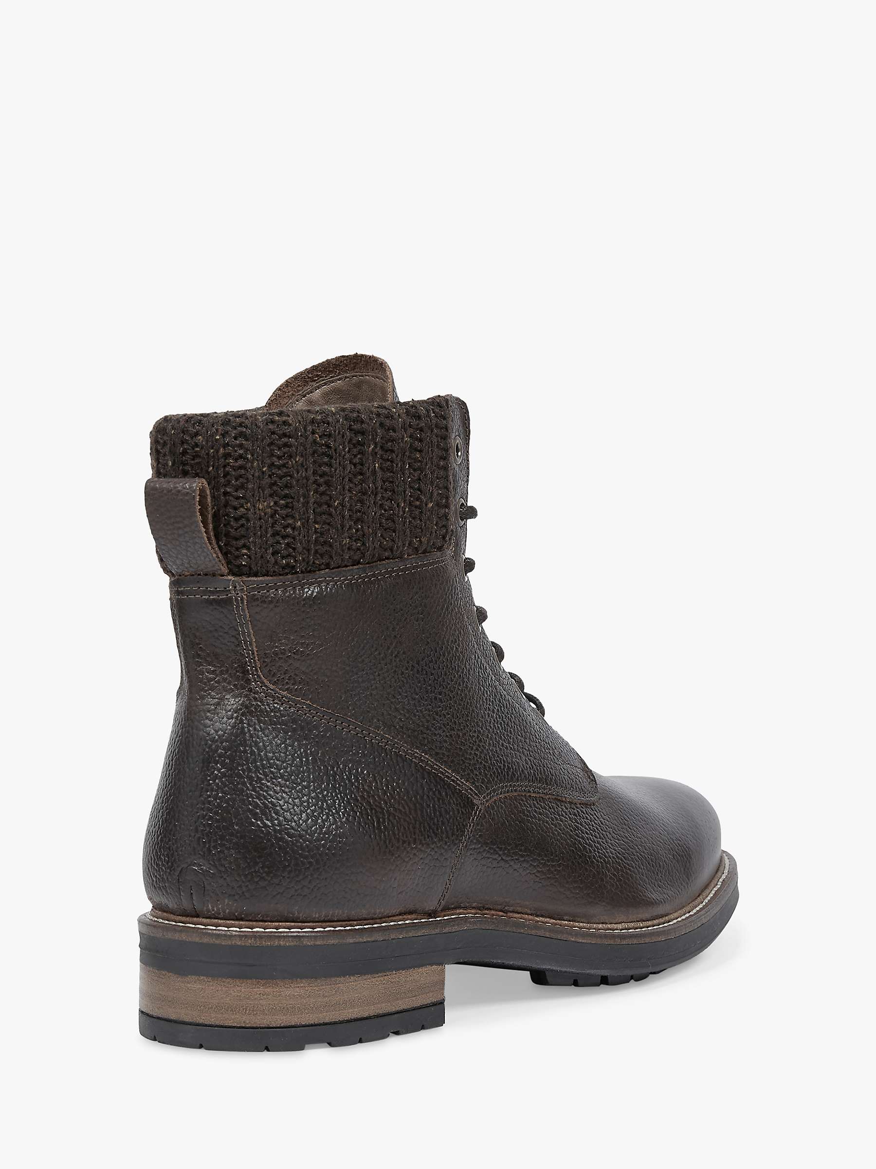 Buy Celtic & Co. Leather Knitted Cuff Ankle Boots Online at johnlewis.com