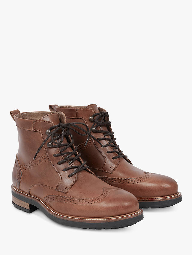 Celtic & Co. Lace Up Brogue Boot, Tan