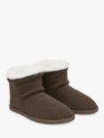 Celtic & Co. Knitted Sheepskin Shortie Slippers, Tanners Brown