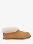 Celtic & Co. Sheepskin Soft Sole Bootee Slippers, Burnt Honey