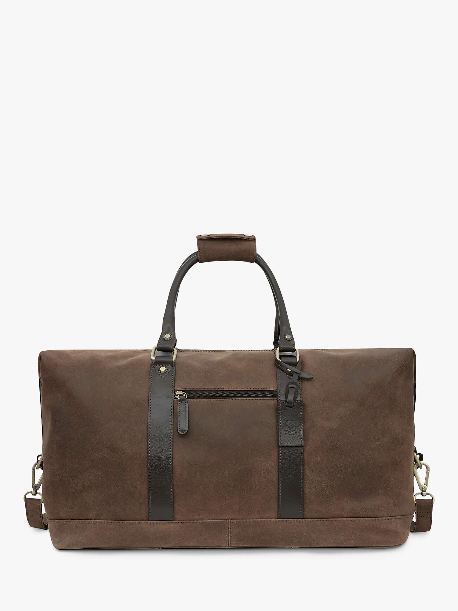 Buy Celtic & Co. Trim Leather Holdall Travel Bag, Brown Online at johnlewis.com