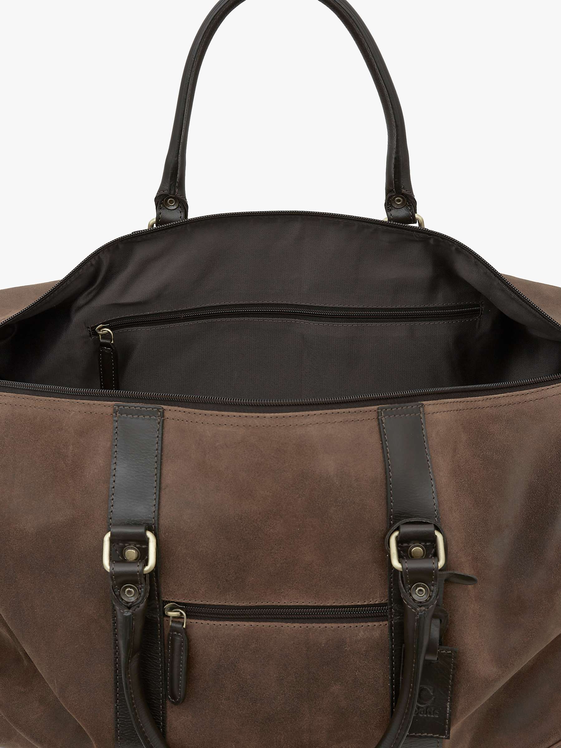 Buy Celtic & Co. Trim Leather Holdall Travel Bag, Brown Online at johnlewis.com