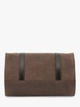 Celtic & Co. Trim Leather Roll Wash Bag, Tanners Brown