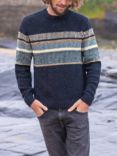 Celtic & Co. Statement Donegal Jumper, Navy/Multi