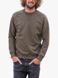 Celtic & Co. Crew Neck Organic Cotton Sweatshirt, Brown Marl