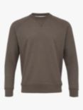 Celtic & Co. Crew Neck Organic Cotton Sweatshirt, Brown Marl