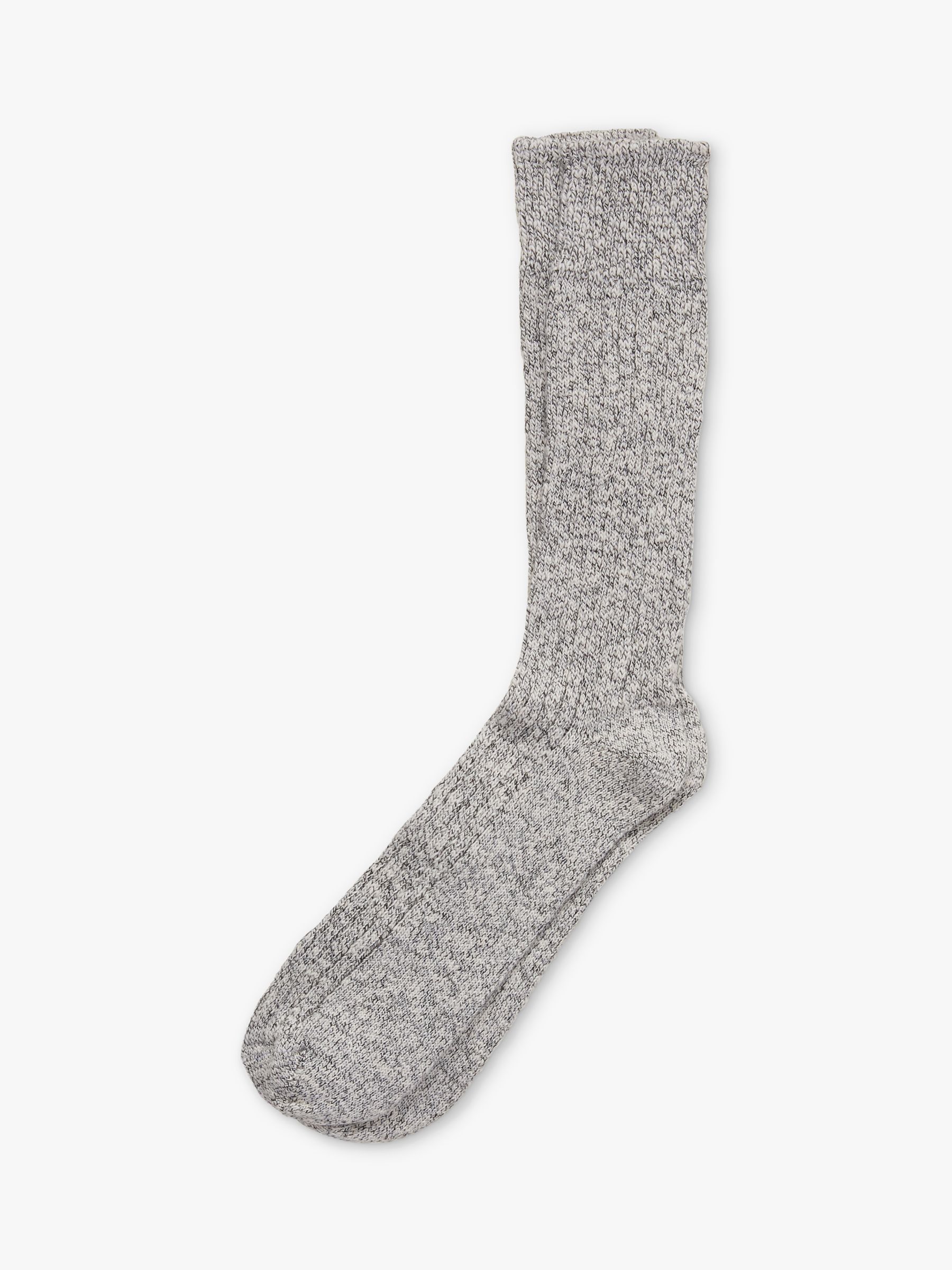 Buy Celtic & Co. Cotton Yarn Twist Sock, Grey Online at johnlewis.com
