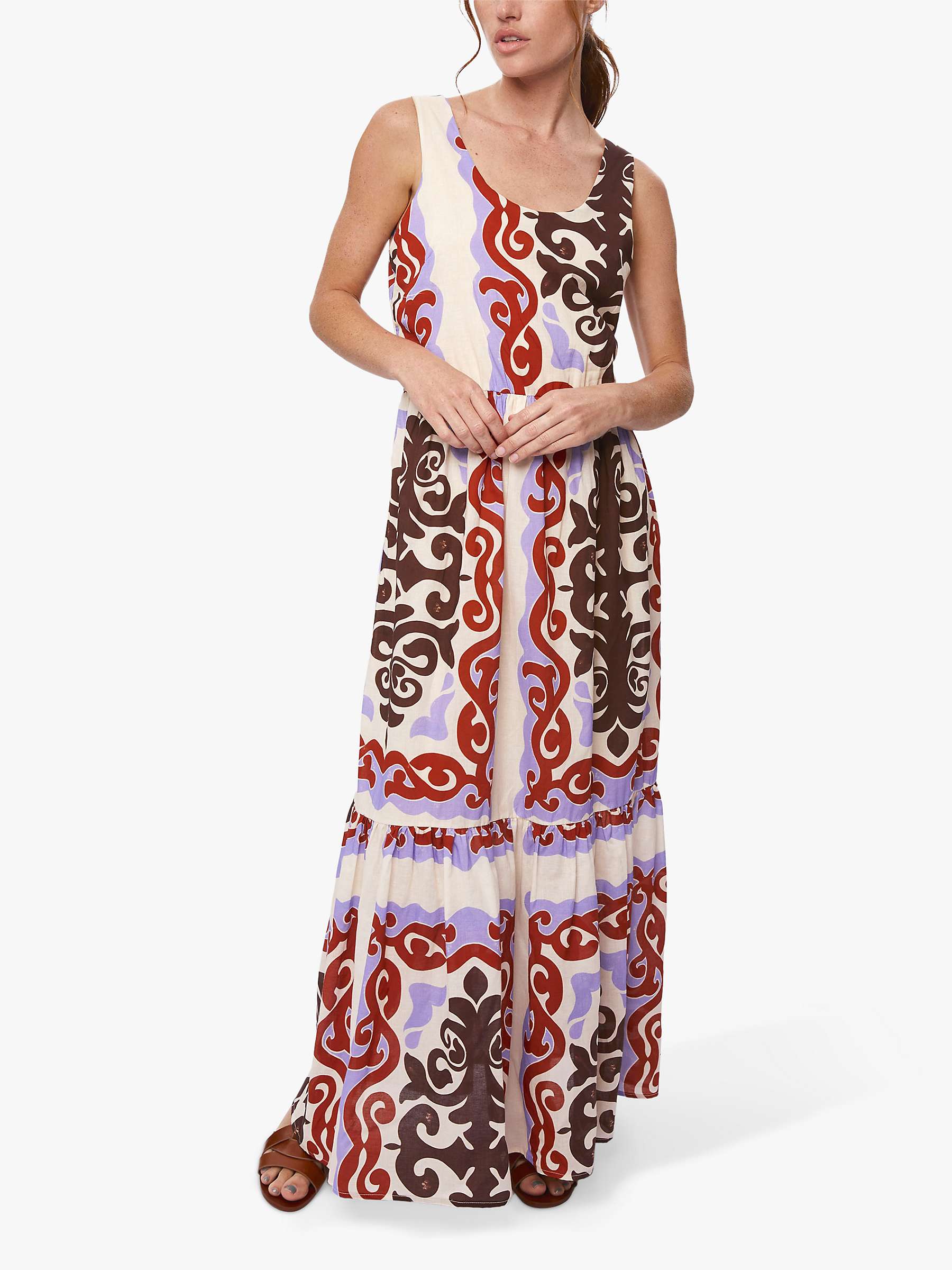 Buy James Lakeland Wide Neckline Strappy Midi Dress, Multi Online at johnlewis.com