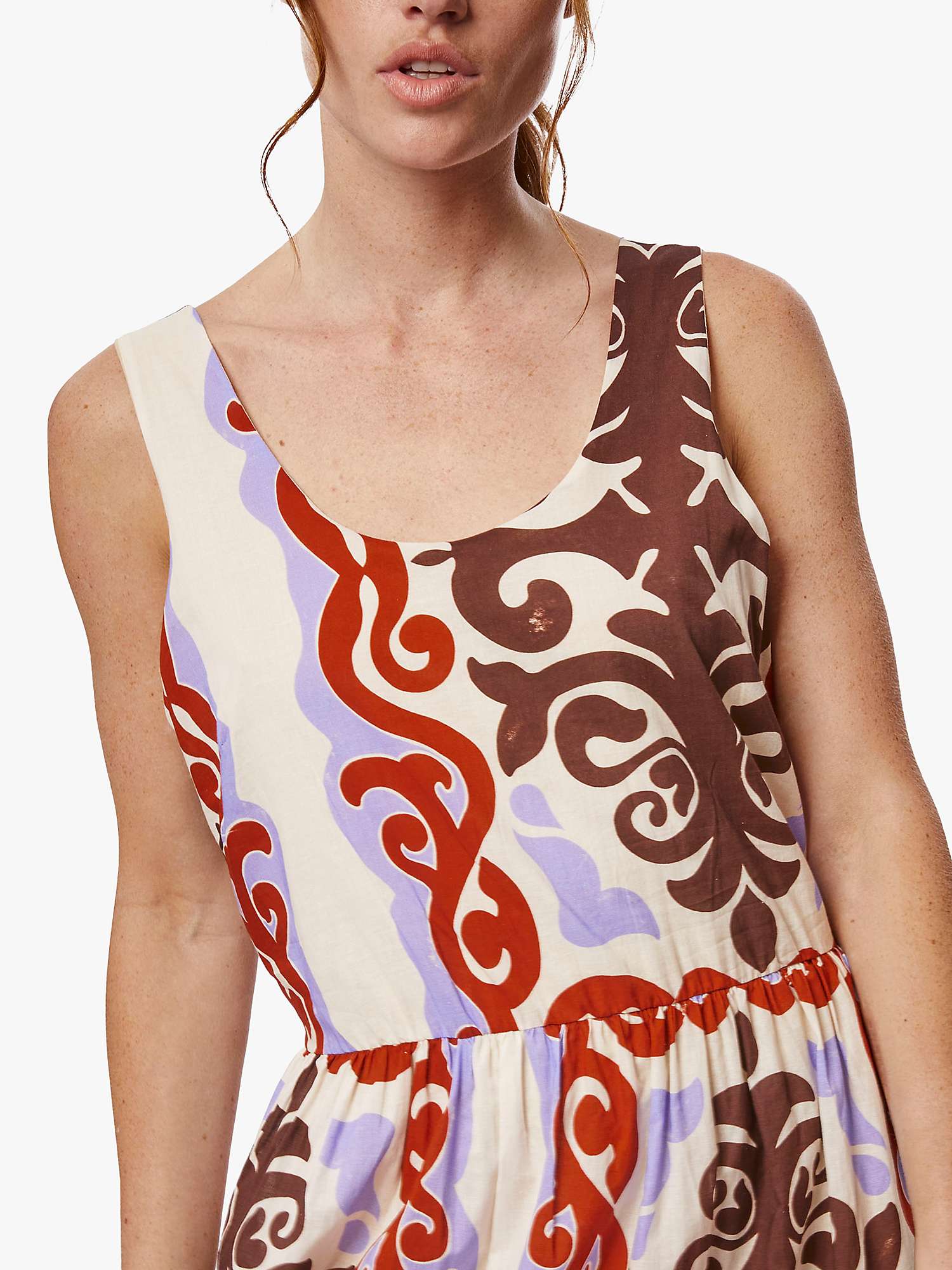 Buy James Lakeland Wide Neckline Strappy Midi Dress, Multi Online at johnlewis.com