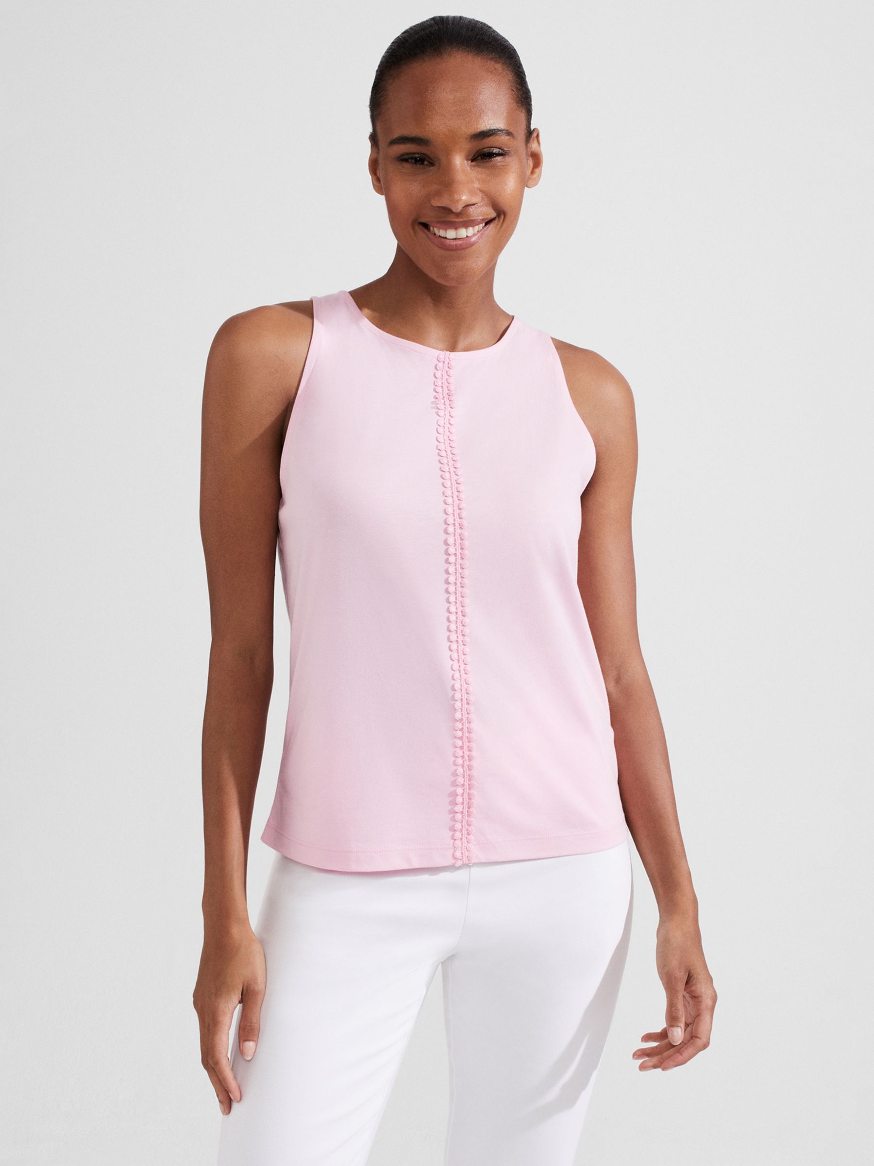 Hobbs Colette Sleeveless Top Crystal Pink XS
