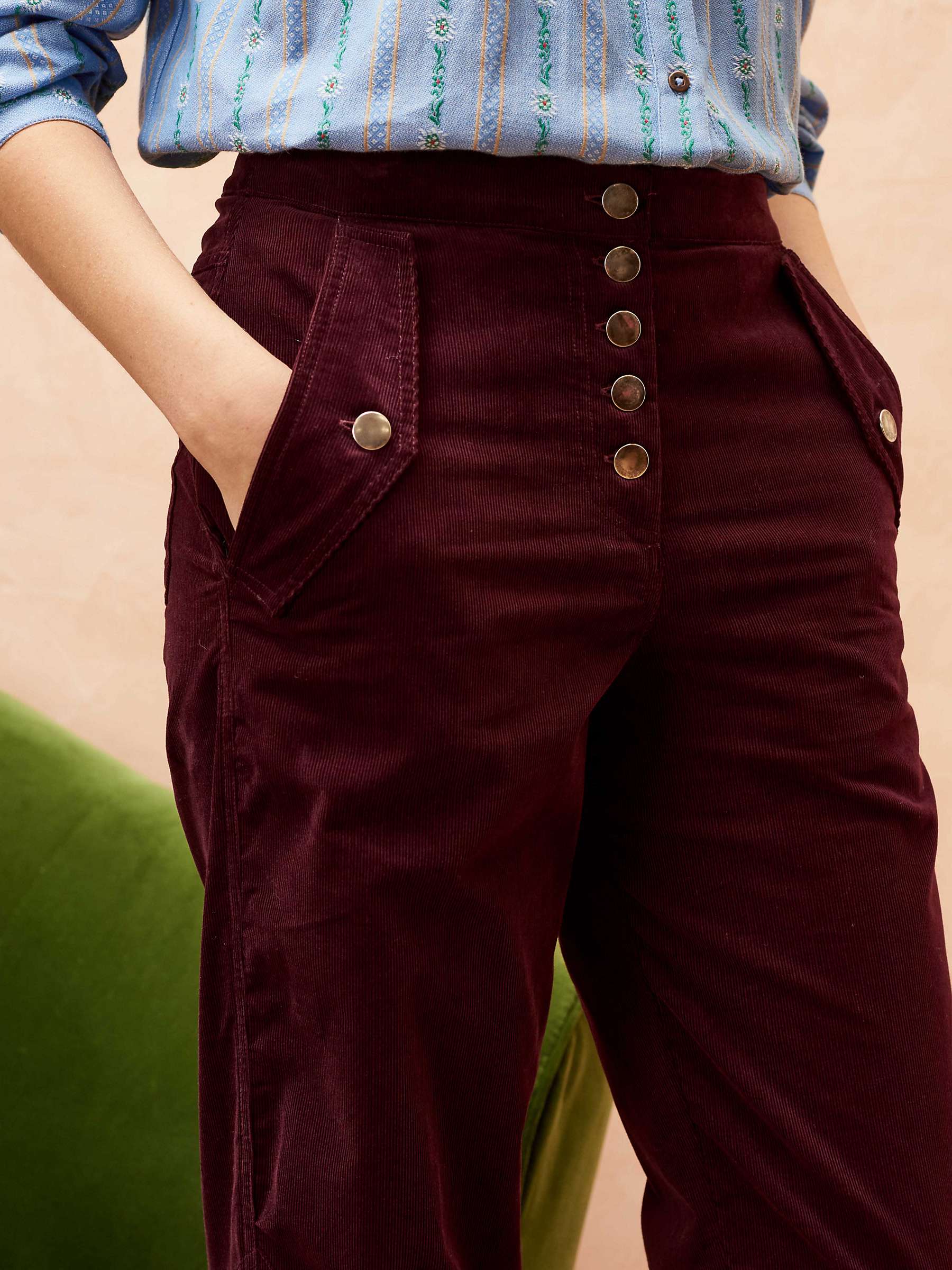 Buy Brora Needlecord Utility Trousers Online at johnlewis.com