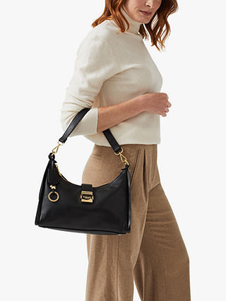 Radley Sloane Street Medium Zip Top Shoulder Bag, Black