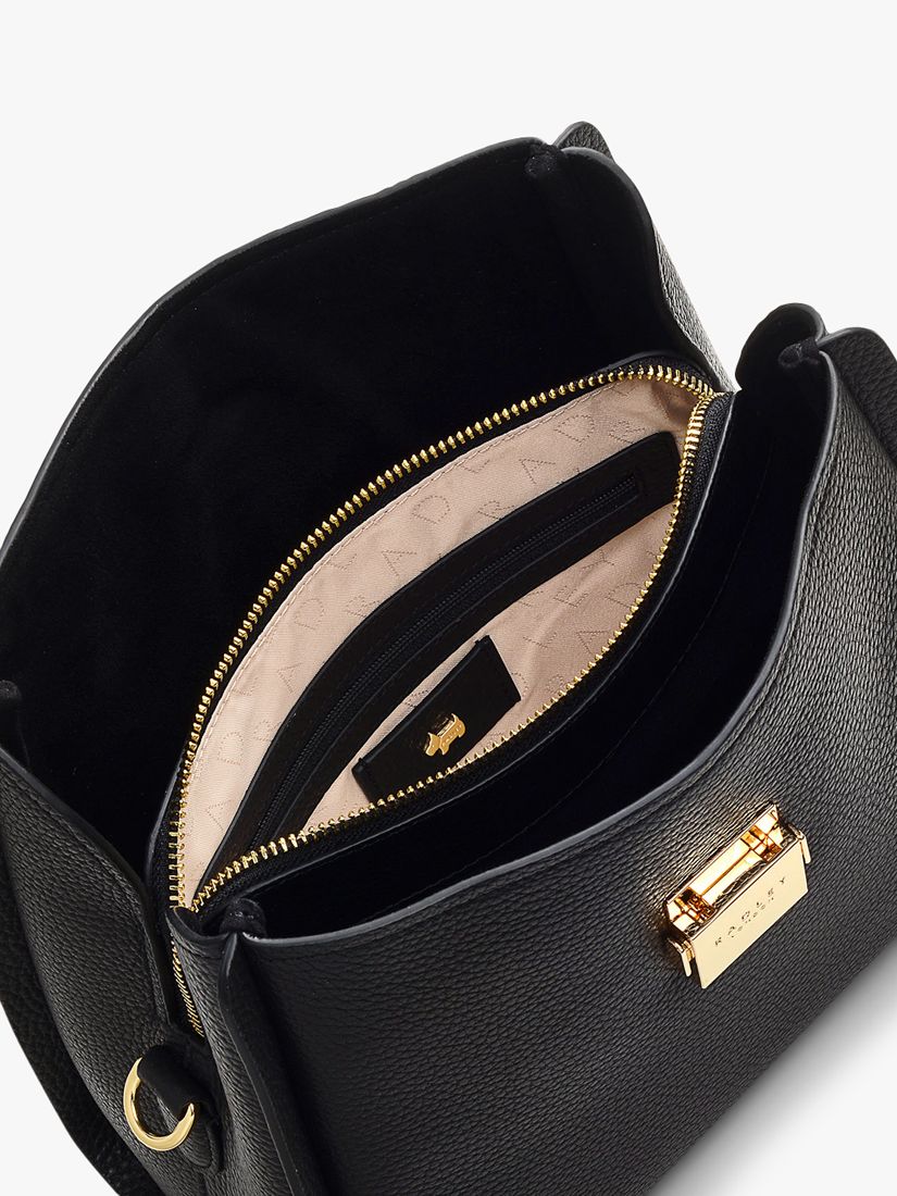 Radley Sloane Street Medium Ziptop Crossbody Bag, Black at John Lewis ...