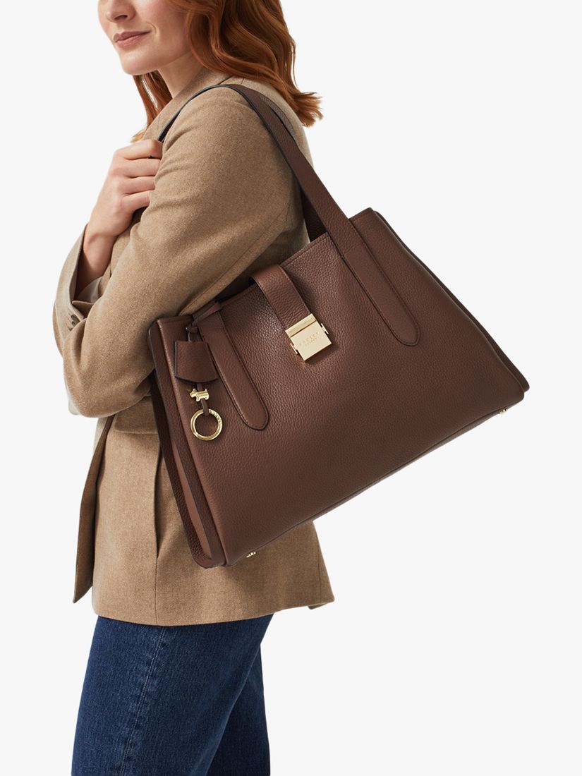 Radley Sloane Street Large Zip Top Shoulder Bag, Walnut, One Size