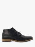 Dune Carlings Leather Chukka Boots, Black