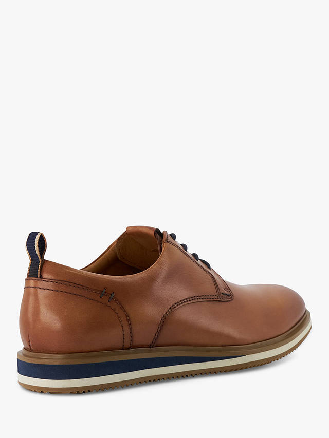 Dune Blaksley Leather Lace-Up Shoes, Tan at John Lewis & Partners