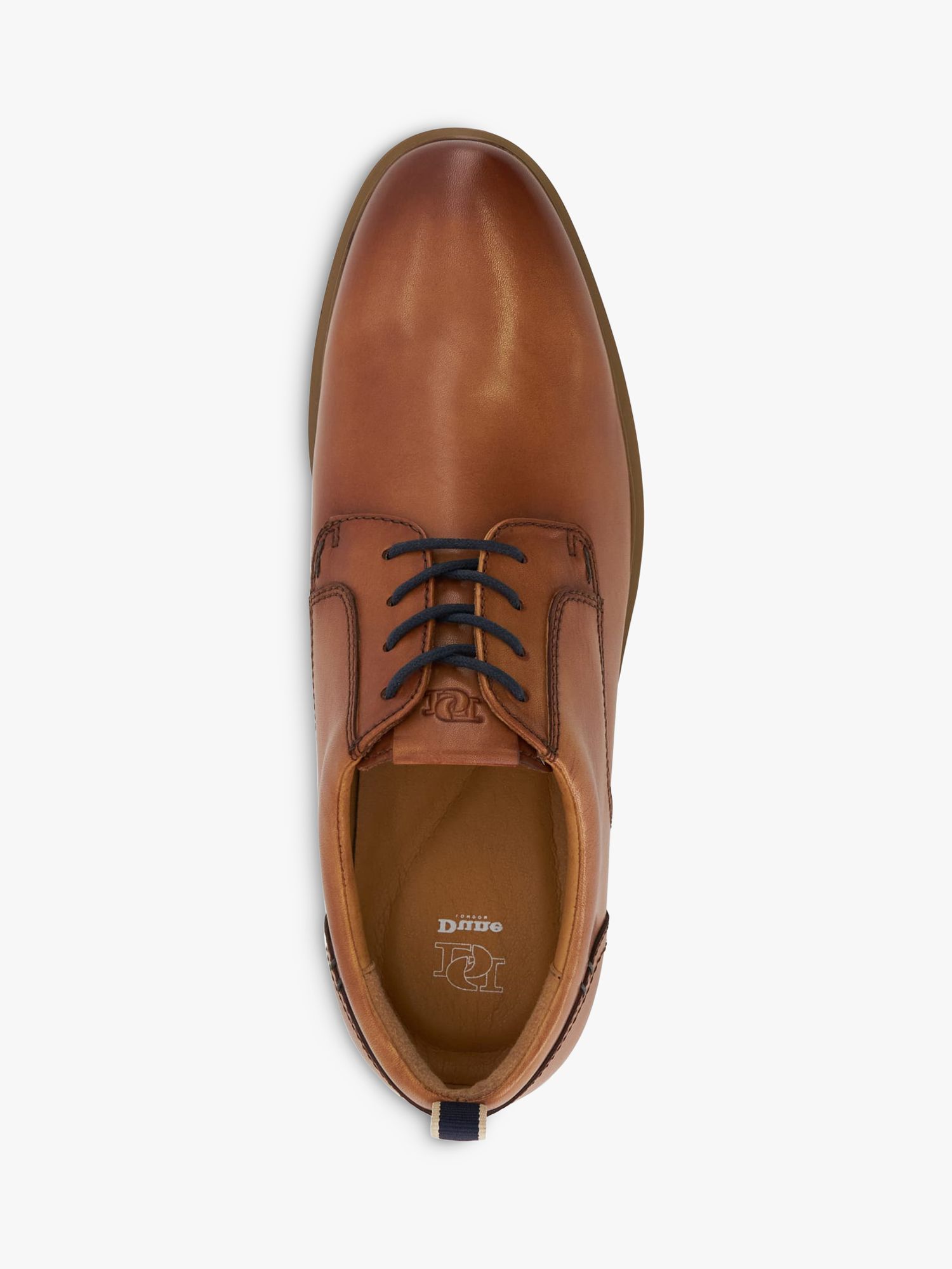 Dune Blaksley Leather Lace-Up Shoes, Tan, 9