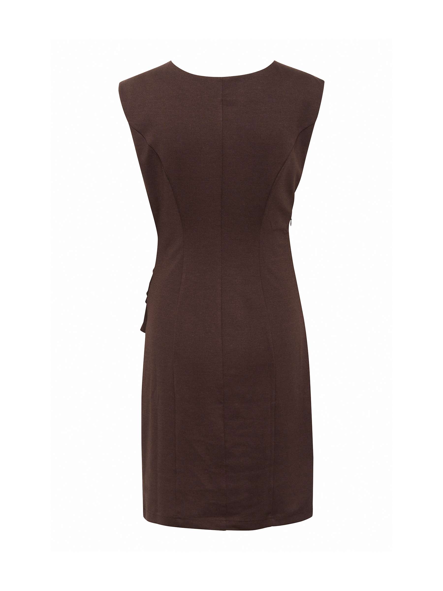 Buy KAFFE India Sleeveless Knee Length Dress, Java Online at johnlewis.com