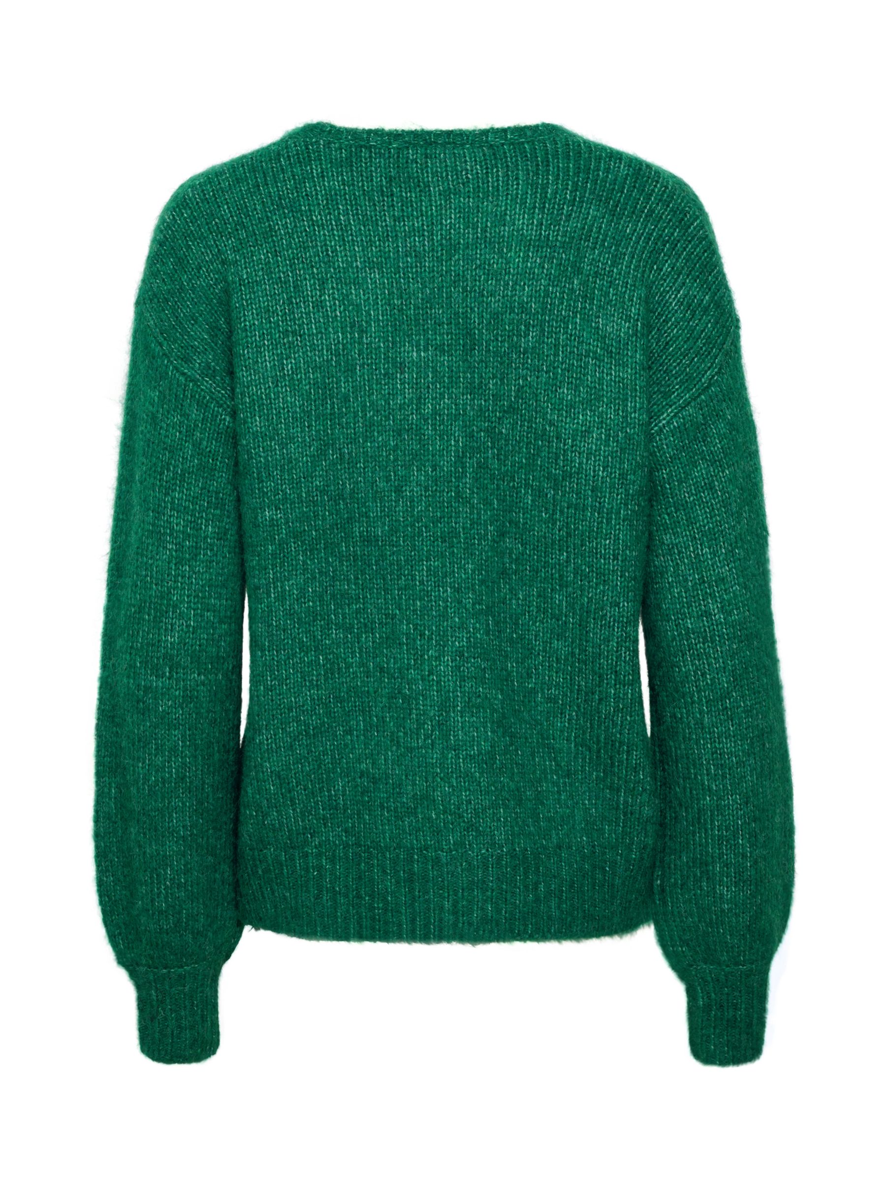 KAFFE Sarla V-Neck Melange Knit Pullover Jumper