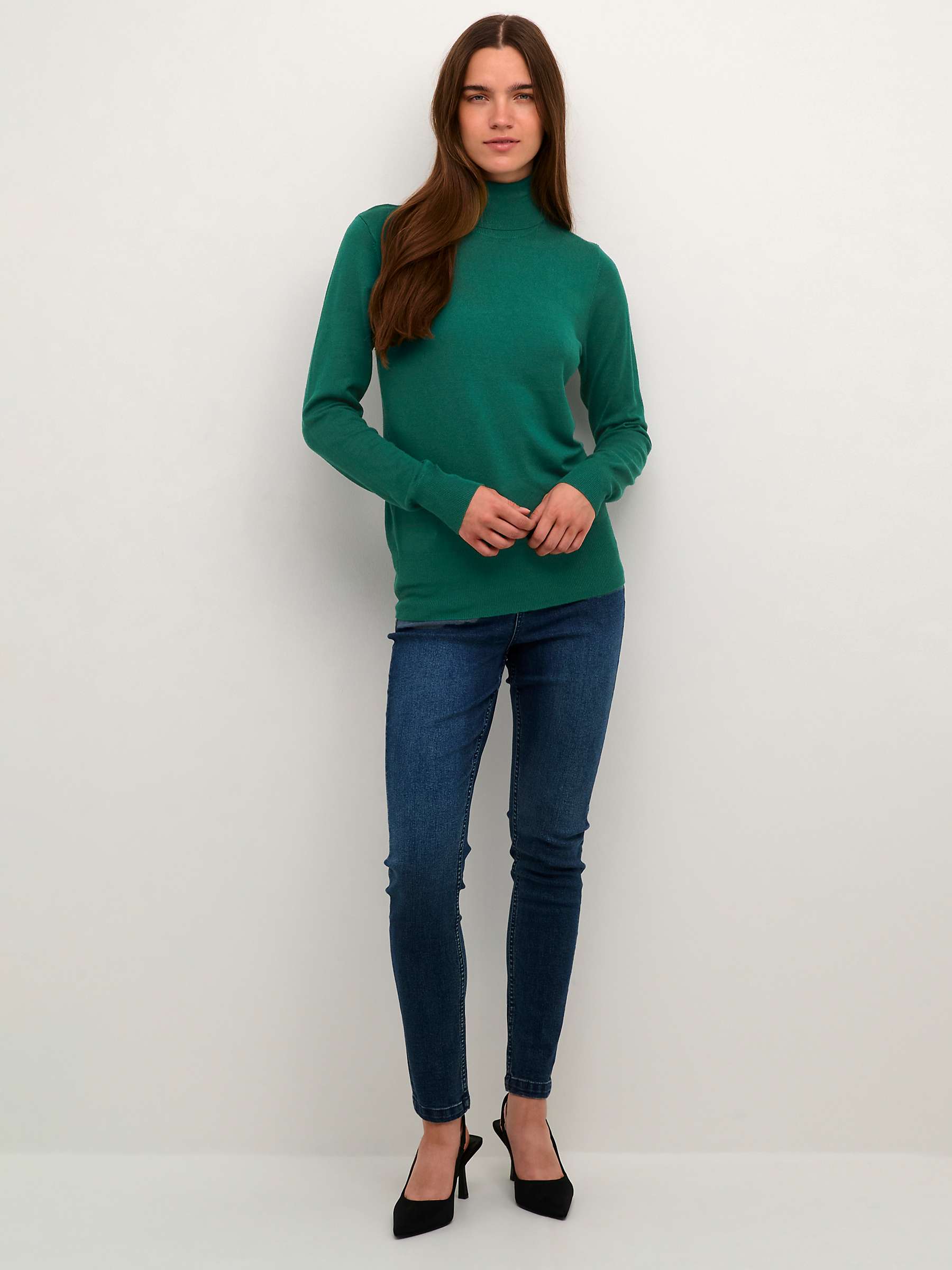 Buy KAFFE Astrid Long Sleeve Roll Neck Pullover Jumper Online at johnlewis.com