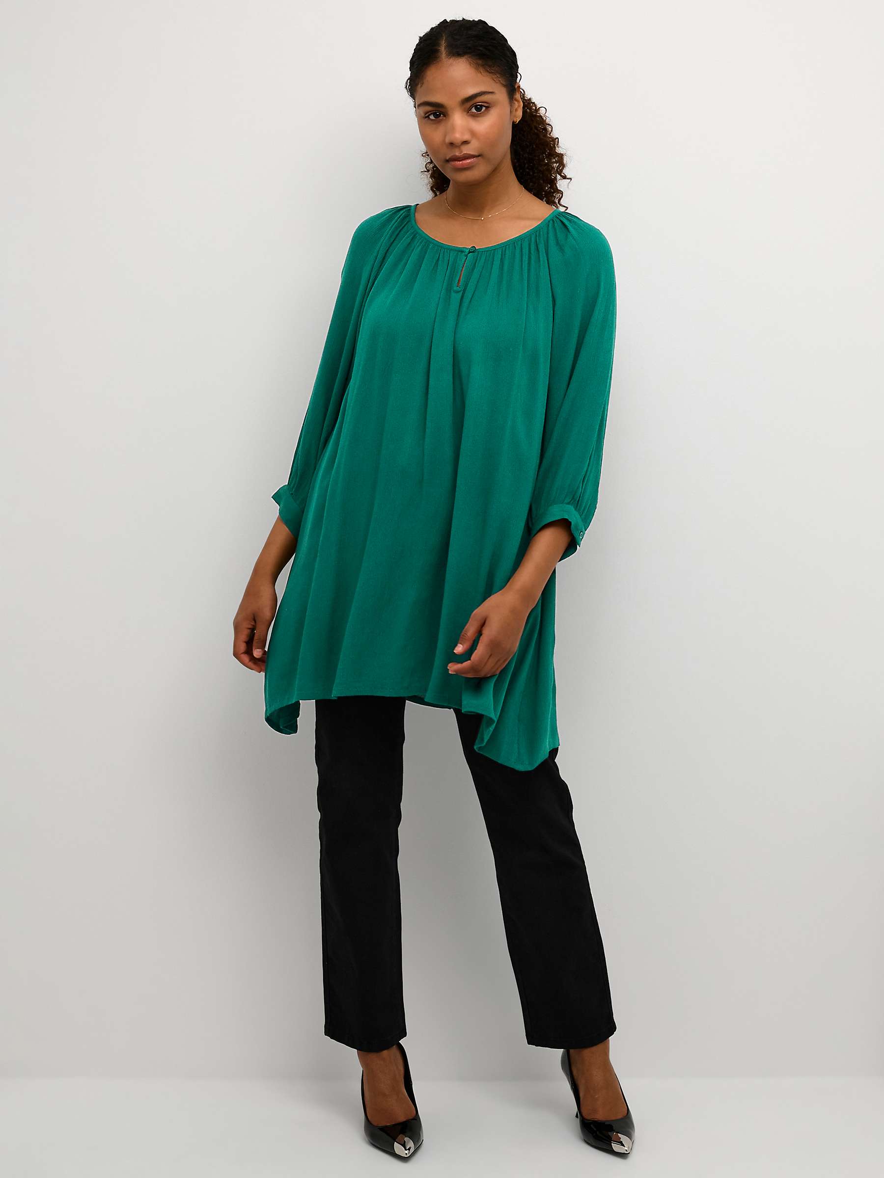 Buy KAFFE Amber 3/4 Sleeve Tunic Top Online at johnlewis.com