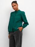 KAFFE Sille Lace Detail Shirt, Green