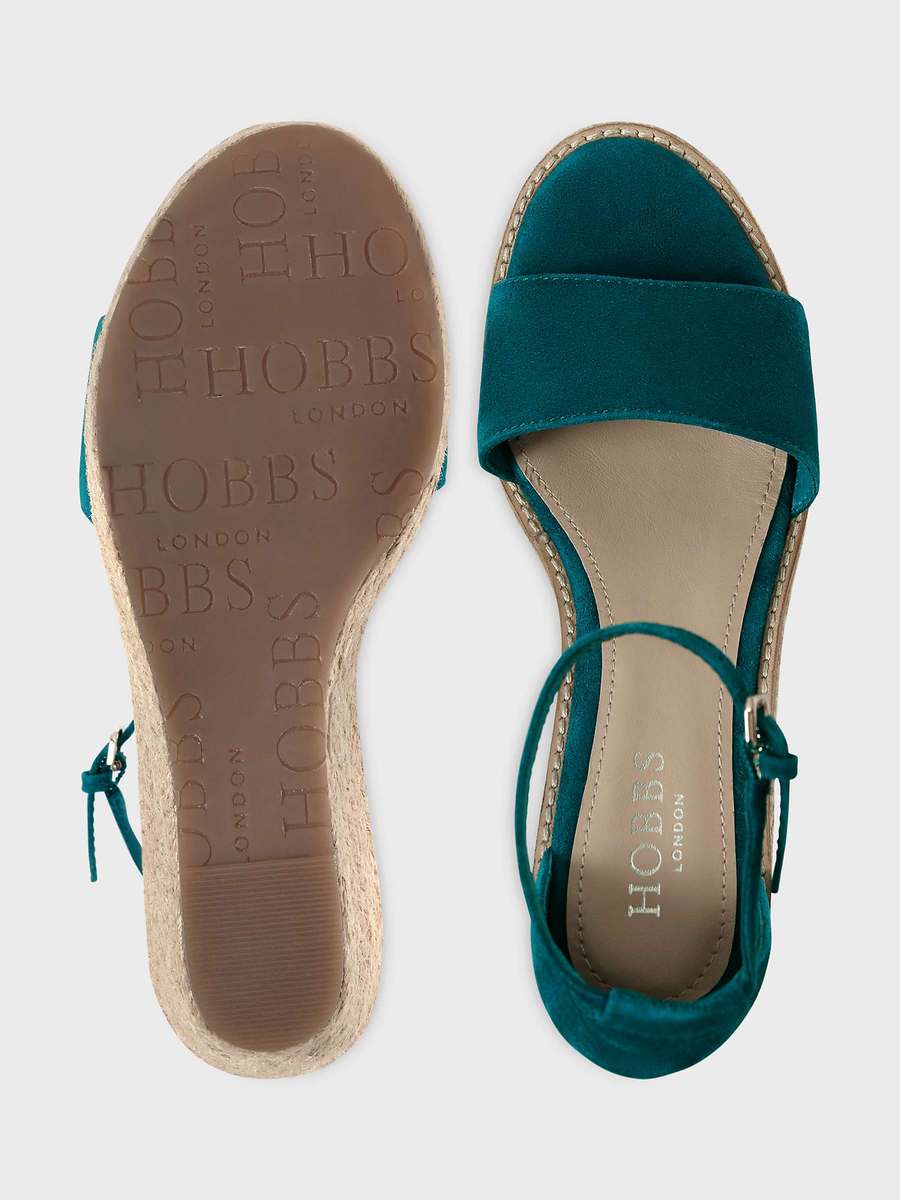Buy Hobbs Vespa Suede Espadrille Wedge Sandals Online at johnlewis.com