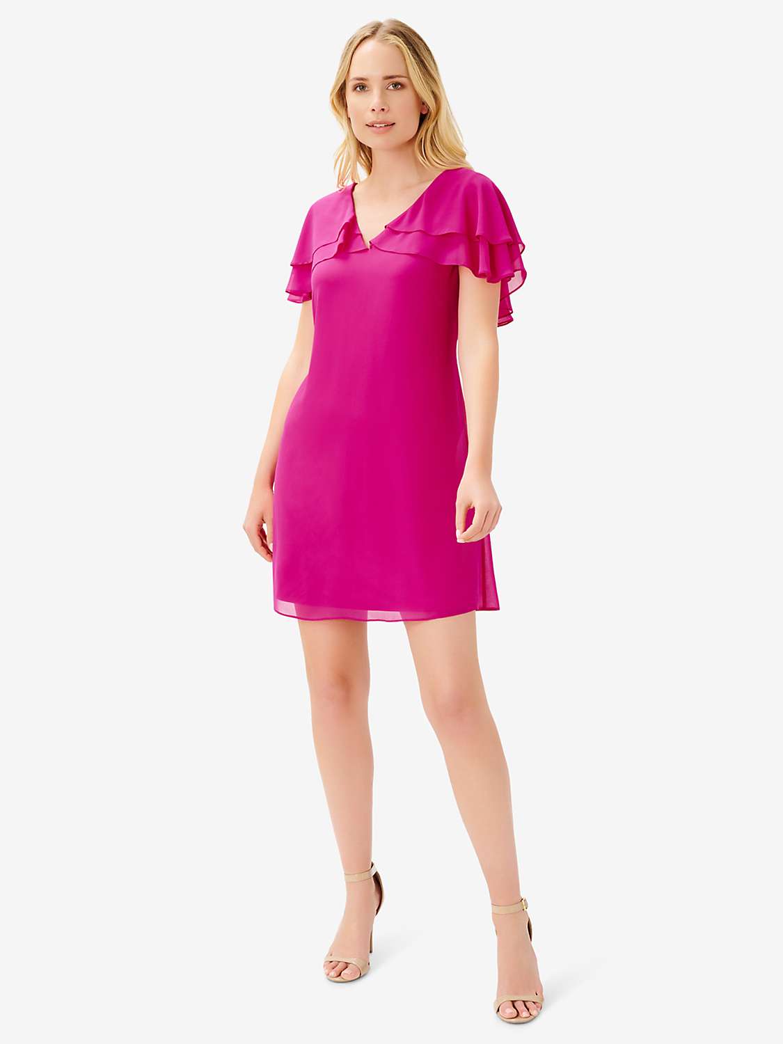 Buy Adrianna Papell Chiffon Shift Dress,  Adrianna Papell Online at johnlewis.com