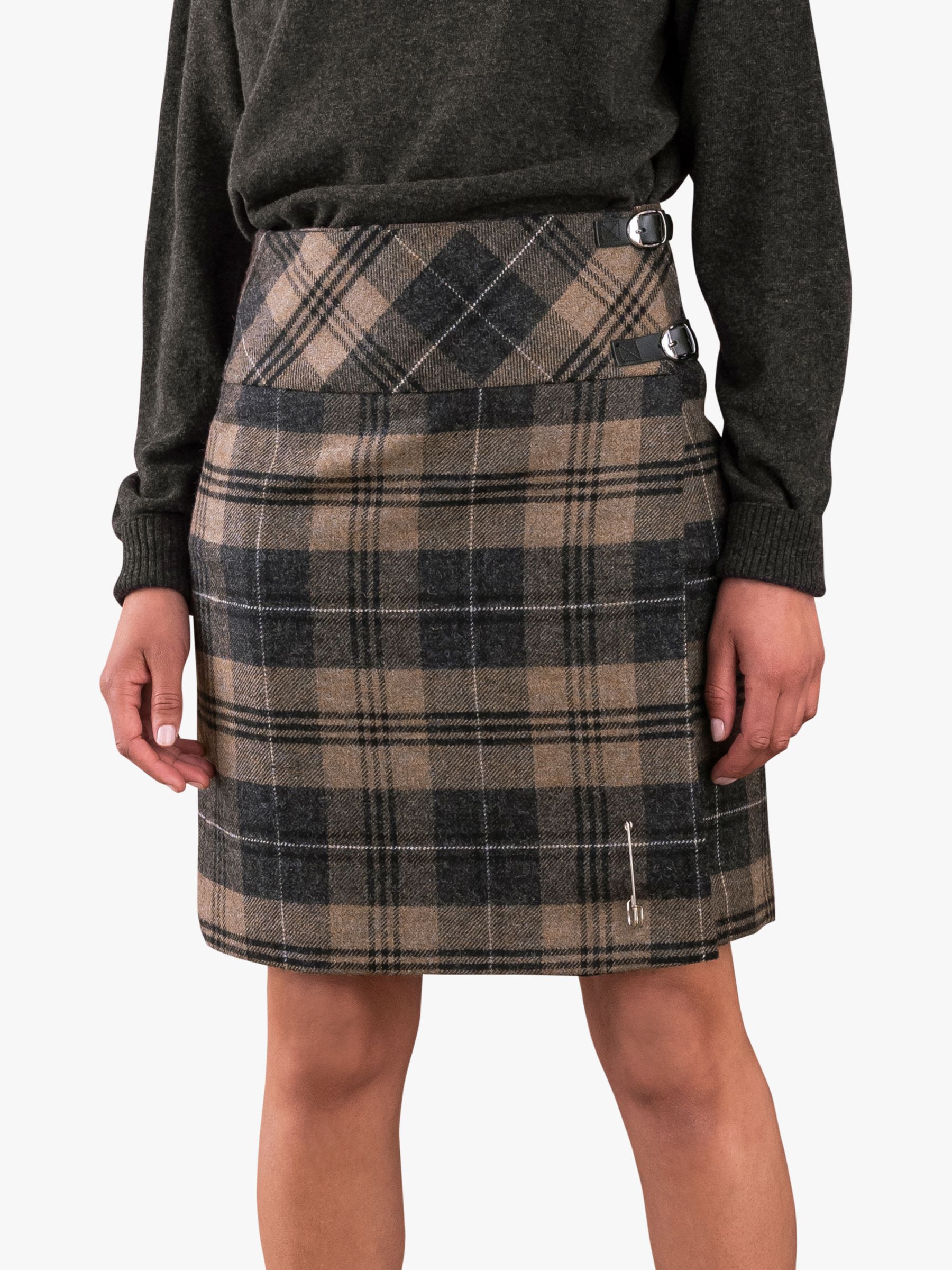 Celtic & Co. The Celt Wool Kilt Skirt, Cairngorm Brave at John Lewis ...