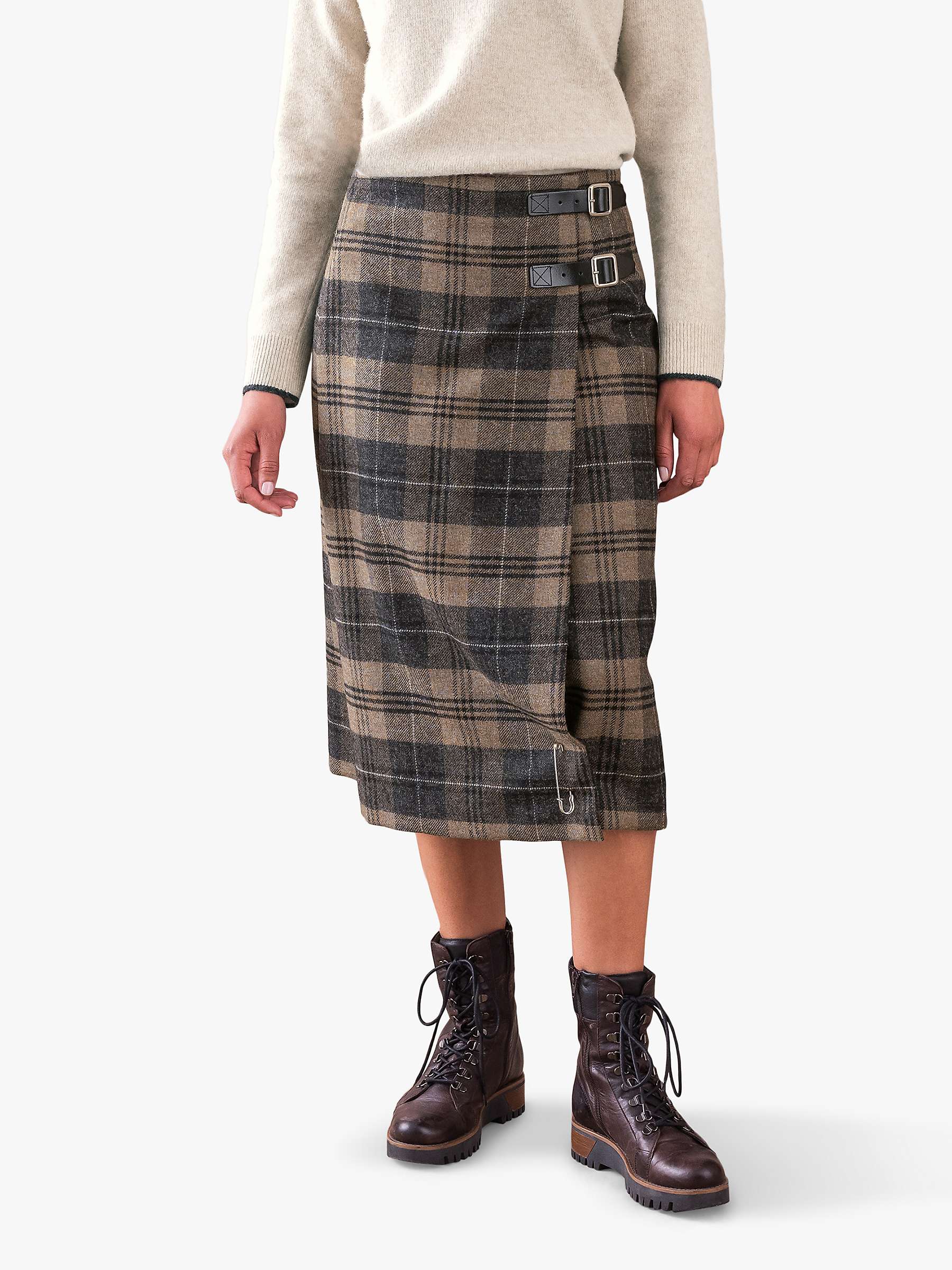 Buy Celtic & Co. Midi Wool Celt Kilt, Cairngorm Brave Online at johnlewis.com