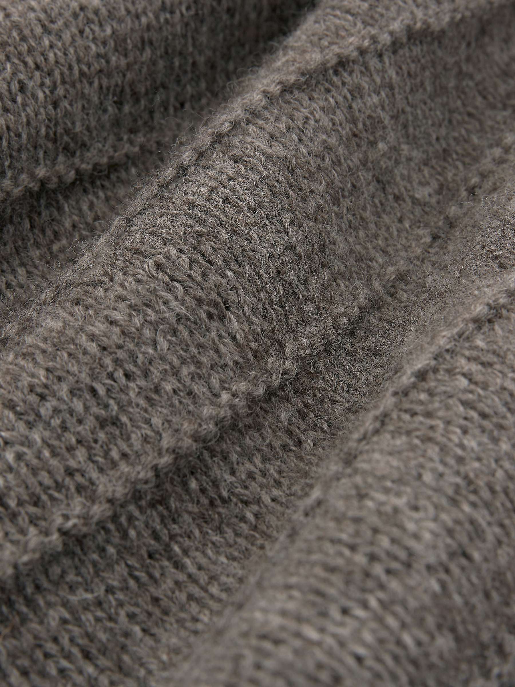 Buy Celtic & Co. Purl Detail Roll Neck, Undyed Brown Online at johnlewis.com