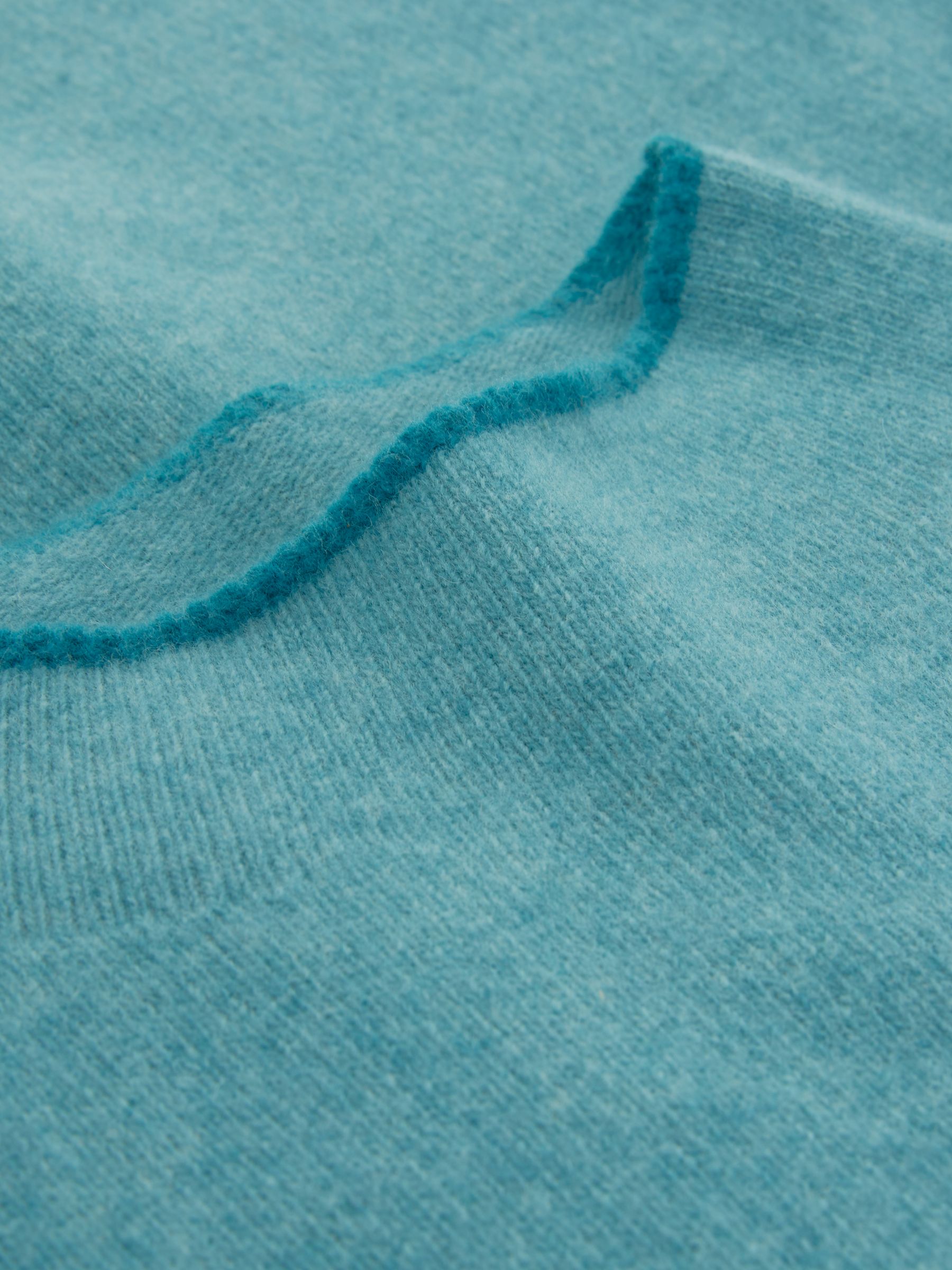 Buy Celtic & Co. Felted Funnel Neck  Wool Jumper, Sea Glass Online at johnlewis.com