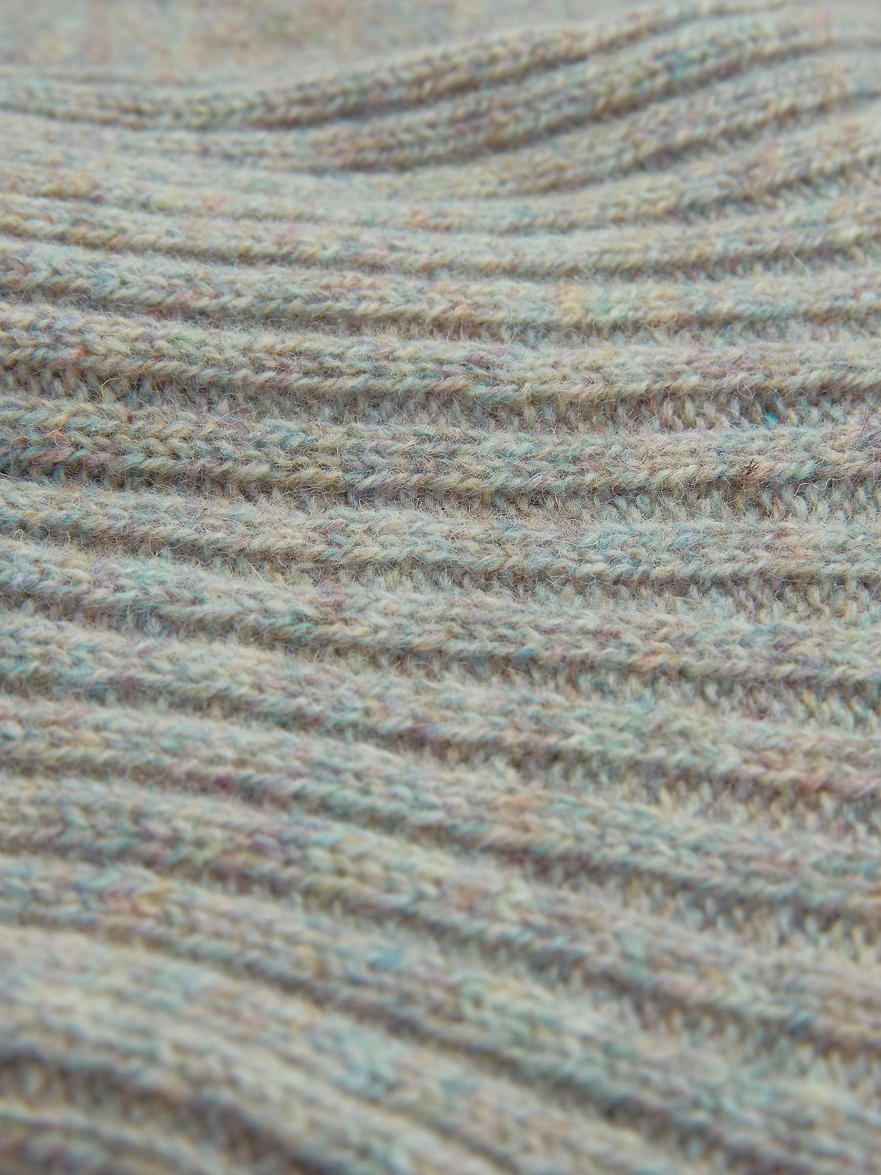 Buy Celtic & Co. Slouch Roll Neck Wool Jumper, Opal Online at johnlewis.com