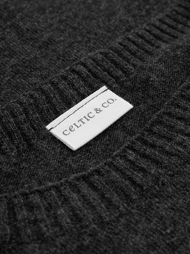 Celtic & Co. Geelong Slouch Crew Neck Jumper, Charcoal