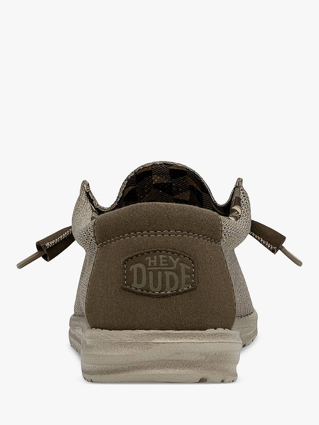 Hey Dude Wally Sox Casual Shoes, Beige at John Lewis & Partners