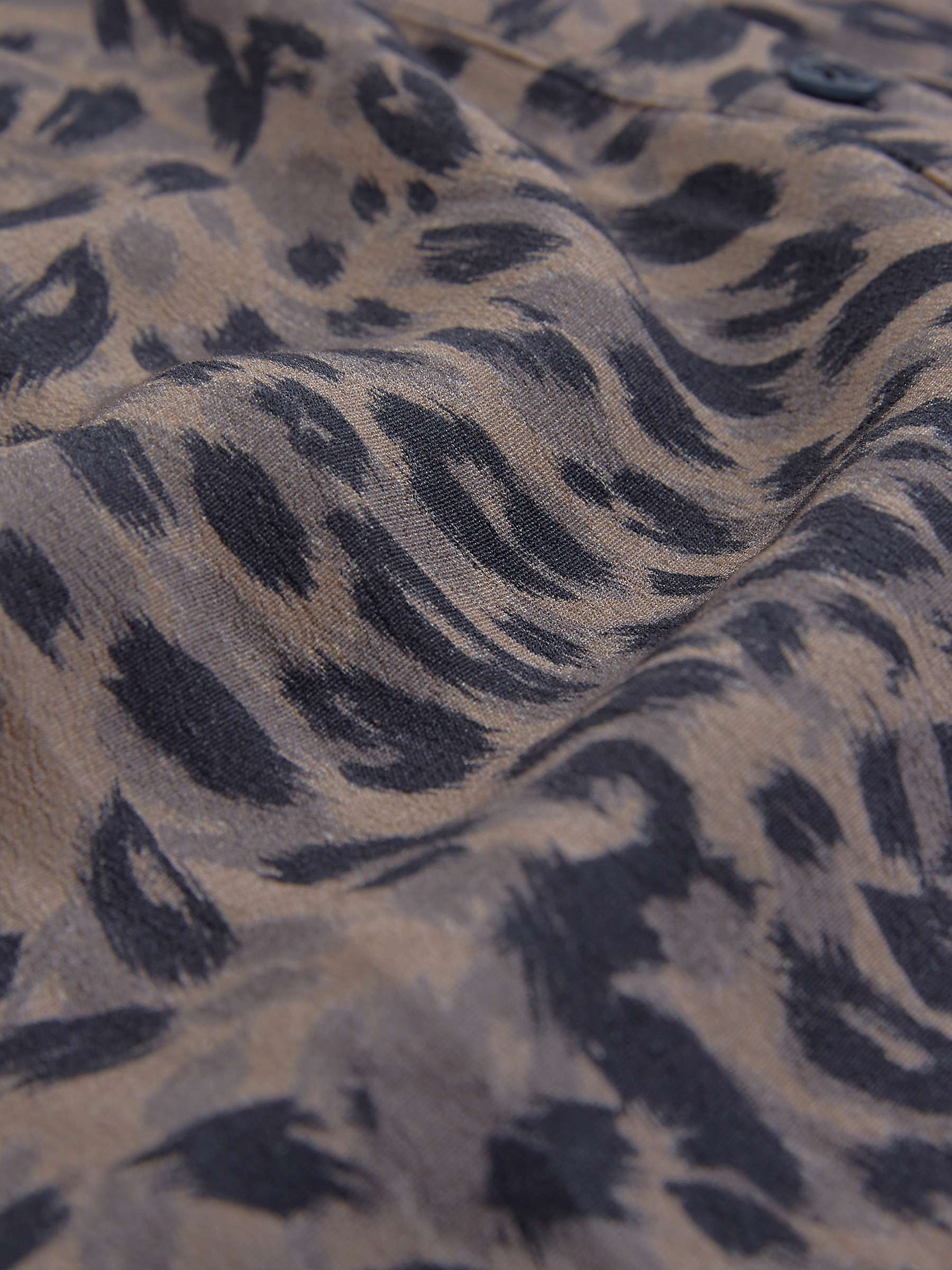 Buy Celtic & Co. D-Ring Belted Leopard Midi Dress, Ebony Online at johnlewis.com
