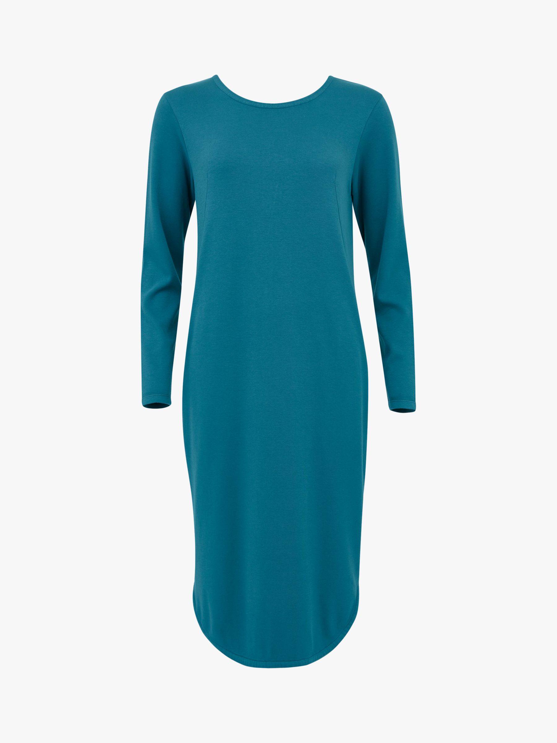 Celtic & Co. Organic Cotton Curved Hem Jersey Dress, Icelandic Blue at ...