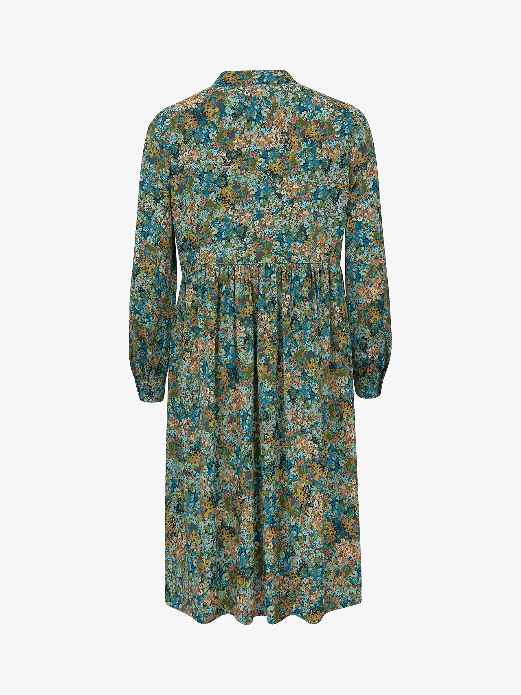 Buy Celtic & Co. Printed Button Front Knee Length Dress, Multi Online at johnlewis.com